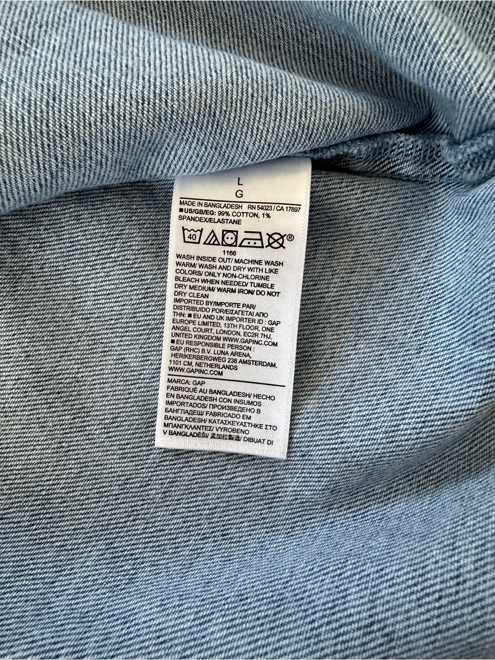 GAP Light Blue Denim Dress with Button Detail - Picture 4 of 7